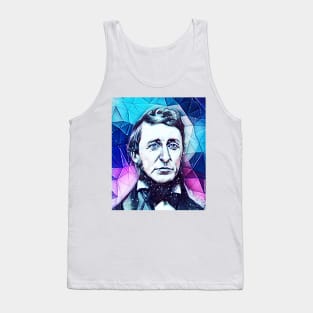 Henry David Thoreau Snowy Portrait | Henry David Thoreau Artwork 5 Tank Top